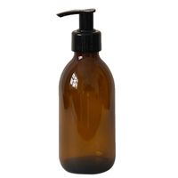 Monstera Amber Bottle with Black Pump - 200ml 